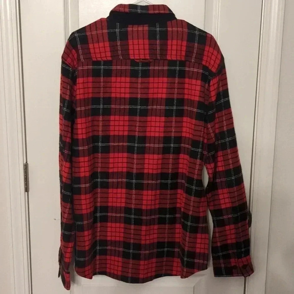 Rain Forest men's flannel plaid button down shirt - Picture 5 of 9